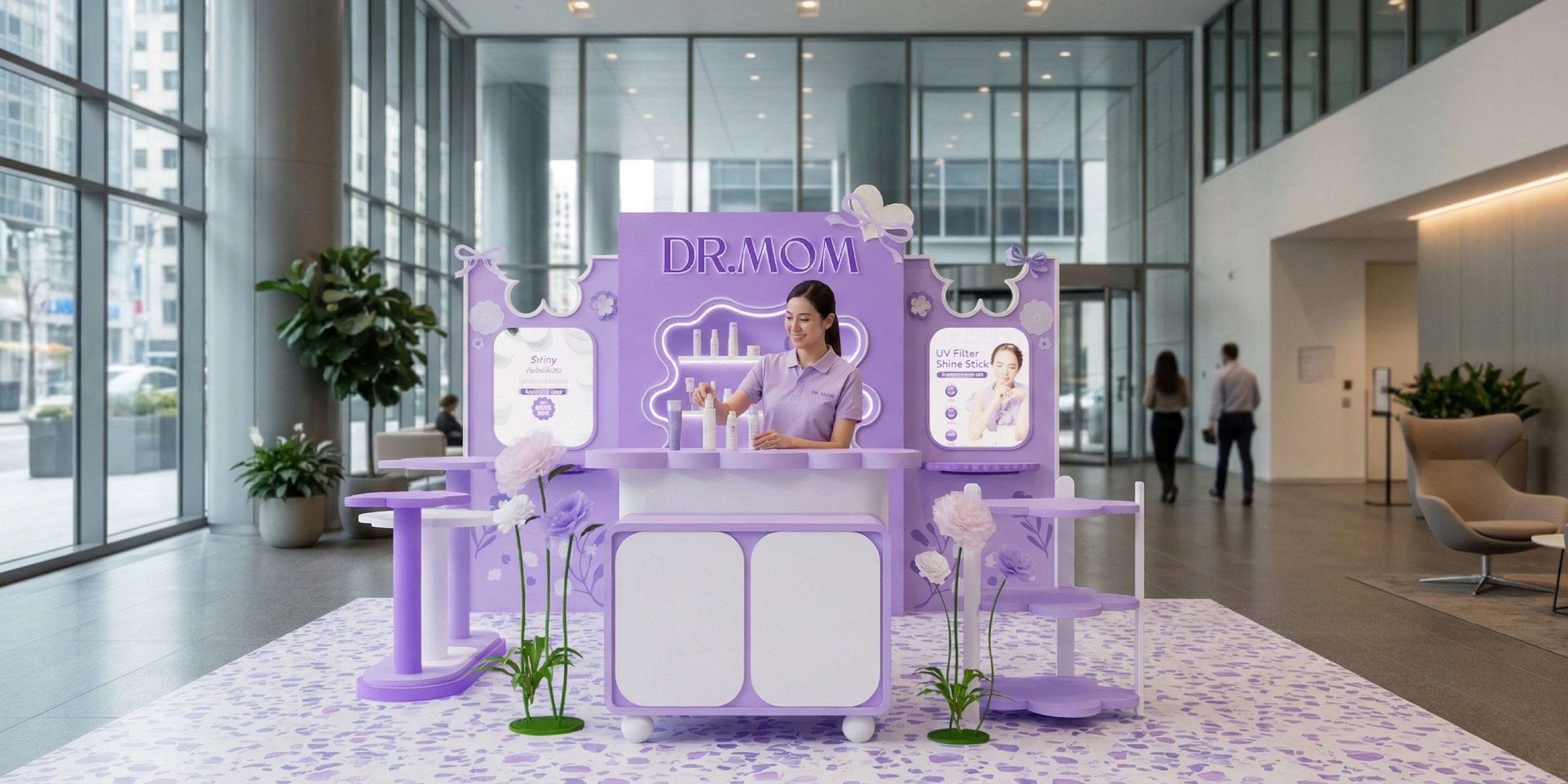 ภาพงานติดตั้ง Pop-Up Booth DR.MOM