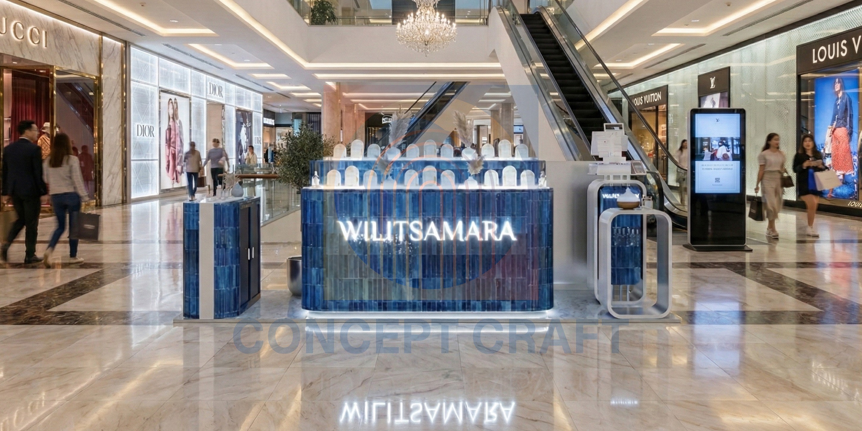 ภาพงานติดตั้งร้าน Wilitsamara ที่ Central World